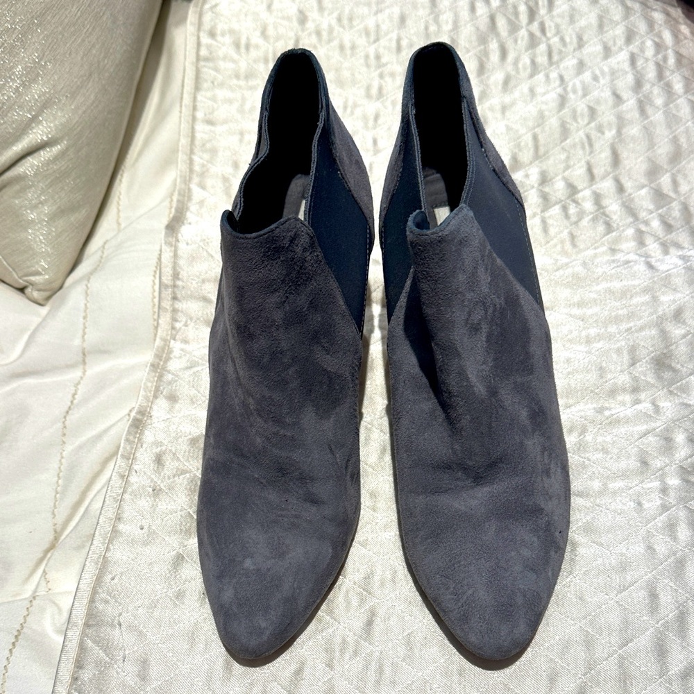 Cole Haan Gray Suede Ankle Booties